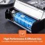 Portable Camping Gas Stove, Double Burner BBQ Cooker, Outdoor Grill Plate Automatic Ignition System, Butane Can - BBQ Caravan Outdoor Image 8