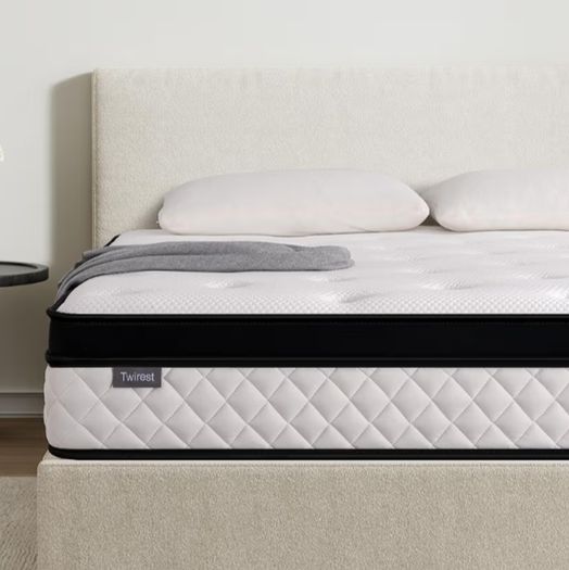 22CM Gel Memory Foam Pocket Sprung Mattresses with Breathable Soft Fabric for Cool Sleep, Mattresses Double for Pressure Relief, Medium Firm Mattress in a Box 135x190x22cm