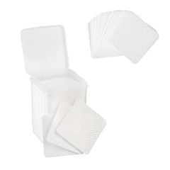 Lint Free Nail Wipes / Eyelash Extension Glue Cleaner Pads - 200pcs - With Storage Box