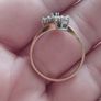 9ct gold cluster ring. Image 6