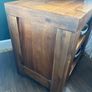 Solid wood tall boy and 2 lockers Image 4