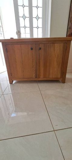 pvc window, sideboard and coffee table