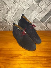 Tommy Hilfiger Mens Navy Blue Suede Ankle Boots UK8 EUR42