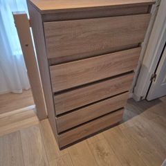 2 Chest of Drawers, Oak Effect, 70cm, Quick Sale