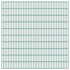 2D Garden Fence Panels 2.008x1.83 m 34 m (Total Length) Green