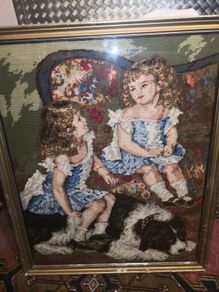 Large antique tapestry