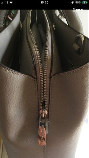 Michael Kors Leather Grey Satchel