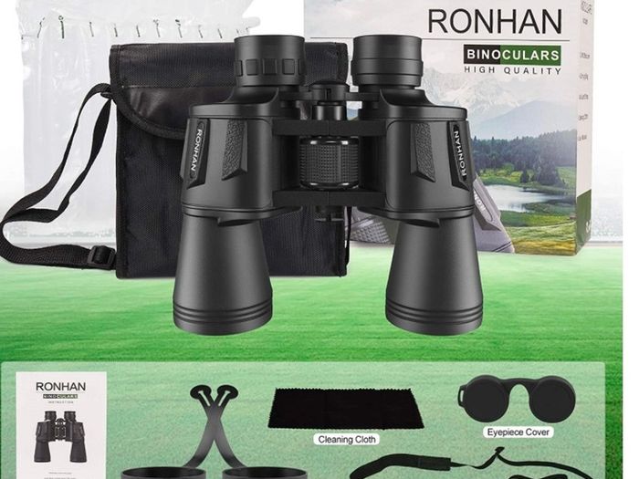High Power Binoculars, BAK-4, Large Eyepiece, Portable and Waterproof Binoculars Telescope with Multilayer-coated Lenses for Adult Bird Watching Football Safari Sightseeing Climbing Hiking Trip (FREE POSTAGE)