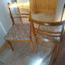 Vintage mid century table and 4 chairs. Solid beechwood. Fully functional. Image 2