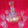 Vintage Glass Liquor Decanter Set Image 2