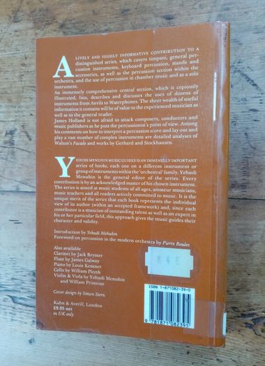 Percussion - James Holland - Music Book - Drumming Book