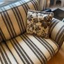 Beige and brown Couch with 2 cushions Image 4
