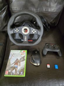Gaming steering wheel, mouse, disk, etc.
