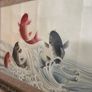 Very Large Vintage "The Carp Jumps Over the Dragon Gate" Painting on Silk Image 8
