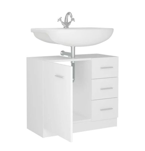 Sink Cabinet | White | Engineered wood | Medium | Bathroom Sink Cabinet