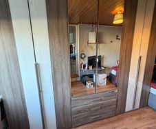 Wardrobe with Mirrored Doors. Good Storage Space
