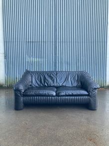 Mid Century Leather Sofa - The Vintage Furniture Warehouse and Showroom Open Saturday 18th April 12 til 4pm Eircode R95T227