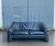 Mid Century Leather Sofa - The Vintage Furniture Warehouse and Showroom Open Saturday 18th April 12 til 4pm Eircode R95T227