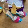 Brand new unworn high heel sandals & clutch bag Image 4