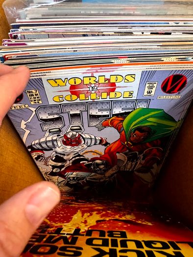 DC Long Comic Box w 250 comics for Sale (2)