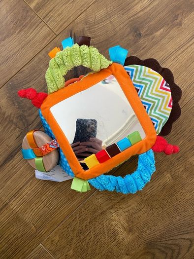 Infantino Rattle Chime Sensory Toy with mirror rattle