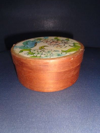 Vintage Wooden Trinket Box for Sale