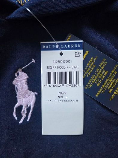 6years, Polo Ralph Lauren Girls Hoodie