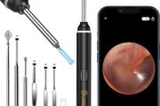 VITCOCO Ear Wax Removal Kit Ear Camera 1920P HD Ear Wax Removal Tool Ear Cleaner Otoscope with 6 LED Lights, 3mm Visual Ear Scope for iPhone iPad Android