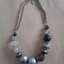 Accesorise Grey Beaded Necklace Image 2