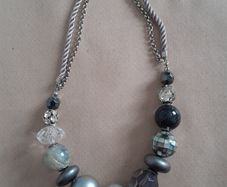Accesorise Grey Beaded Necklace