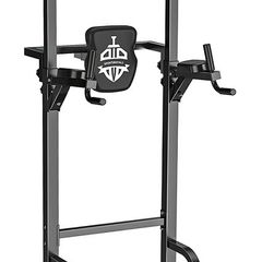 Power Tower Dip Station Pull Up Bar for Home Gym Strength Training Workout Equipment, 400LBS