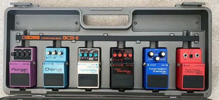 Boss BCB-6 pedalboard (delay flanger distortion chorus pedals effects vintage)