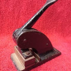Vintage Hand Press / Embosser / 1930s  /  J.M.J (Jesus, Mary, and Joseph) Presentation Convent in Milltown, County Kerry
