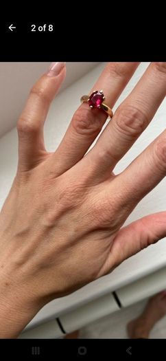 Ruby gold ring