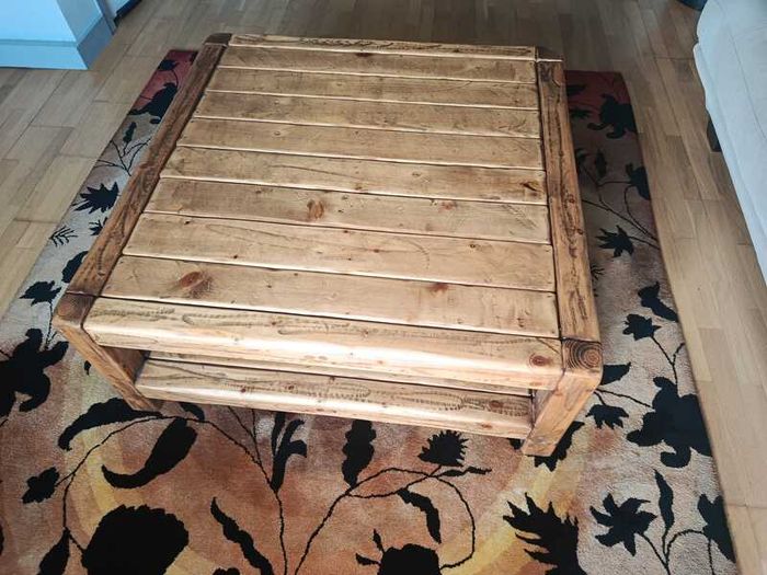 Handmade Solid Reclaimed Wood Coffee Table