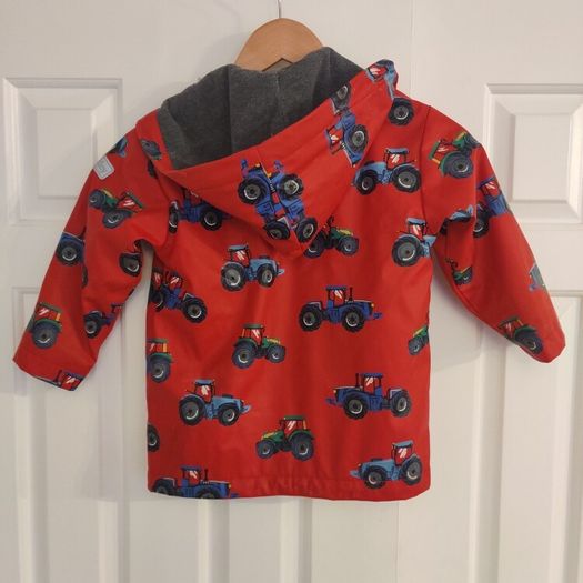Hatley Boys Red Tractor Waterproof Raincoat - Size 4 Years