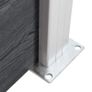 Fence Posts 2 pcs Aluminium 185 cm Image 7