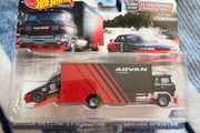 hot wheels nissan skyline R32 GTR advan team racing set