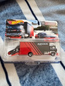 hot wheels nissan skyline R32 GTR advan team racing set
