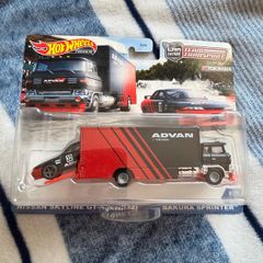hot wheels nissan skyline R32 GTR advan team racing set