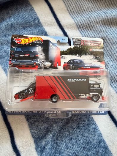 hot wheels nissan skyline R32 GTR advan team racing set