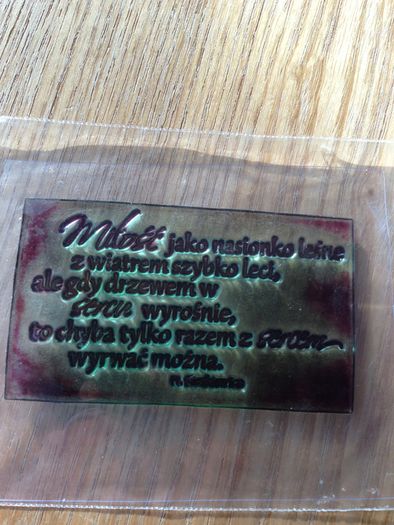 Craft Stamp - Angel Policy in Polish