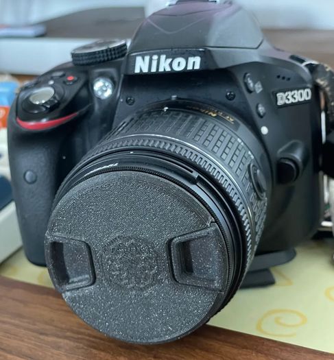 55mm Camera Lens Cap - Black