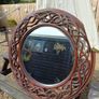 Large Vintage Syroco Resin Mirror Image 2