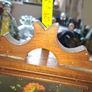 Beautiful Old Floral Wooden Wall Mounted Cabinet Key Holder, Postage Available or Collection, Lots more Coins, Notes, Antiques and Collectables including Oil Lamps in my other ads Image 10