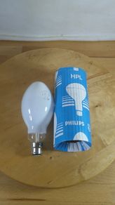 Philips HPL-N 125W B22d-3 3-Pin Bayonet Cap Mercury Vapour Bulb Vintage NOS