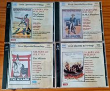 4x2 CD's - Gilbert and Sullivan - The Gondoliers / HMS Pinafore / The Micado / The pirates of Penzance. VG condition.