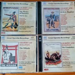 4x2 CD's - Gilbert and Sullivan - The Gondoliers / HMS Pinafore / The Micado / The pirates of Penzance. VG condition.
