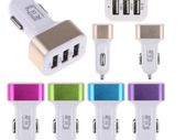 USB Fast Charger Car Plug 3 USB Port