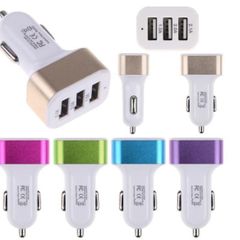 USB Fast Charger Car Plug 3 USB Port